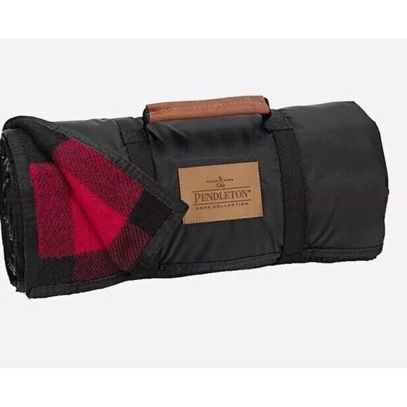 Pendleton Roll Up Travel Water Resistant plaid Retro Designer NWOT Y2K 80s 60x72 - Picture 1 of 5